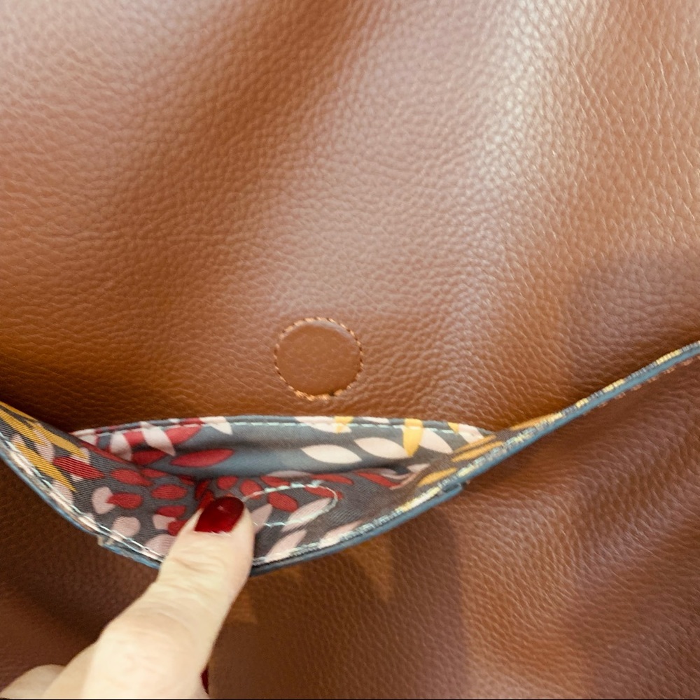 Lodis Brown Leather Tote Bag - Picture 6 of 14